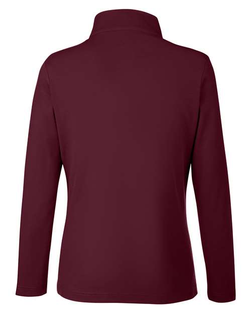 CORE365 Women's Fusion ChromaSoft Pique Quarter-Zip Pullover-2