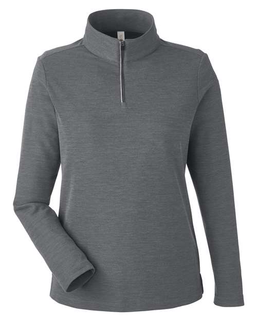 CORE365 Women's Fusion ChromaSoft Pique Quarter-Zip Pullover-1