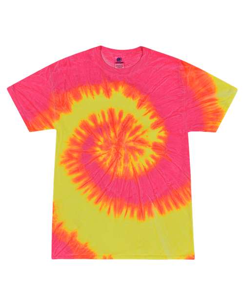 Colortone Men's Multi-Color Tie-Dyed T-Shirt