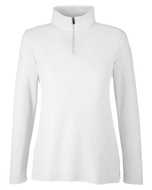 CORE365 Women's Fusion ChromaSoft Pique Quarter-Zip Pullover-1