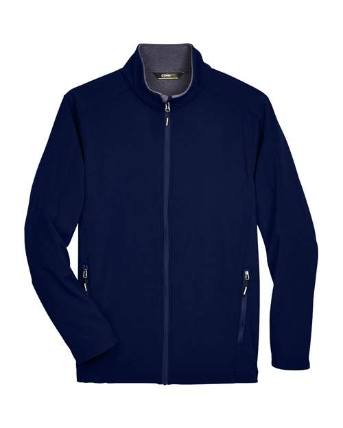 CORE365 Men's Tall Cruise Two-Layer Fleece Bonded Soft Shell Jacket-1