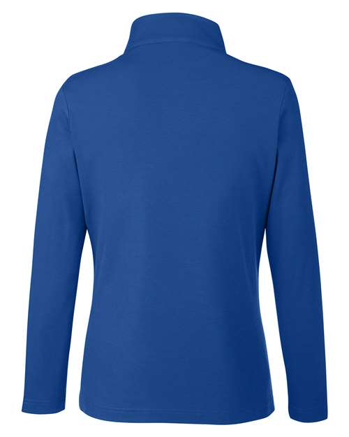 CORE365 Women's Fusion ChromaSoft Pique Quarter-Zip Pullover-2
