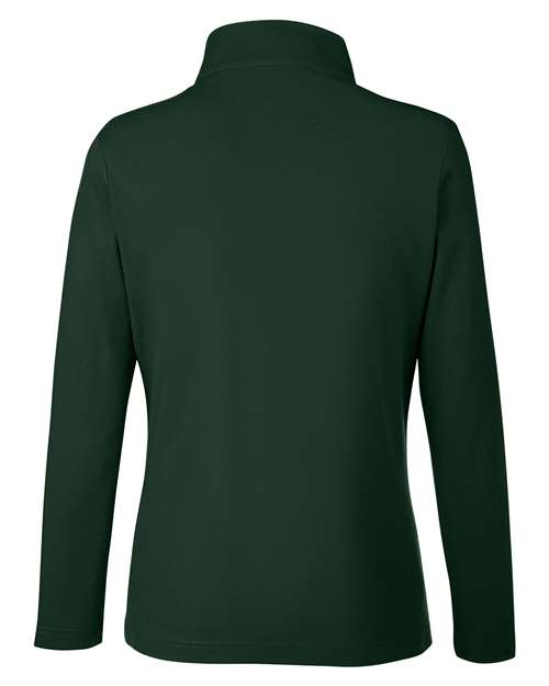 CORE365 Women's Fusion ChromaSoft Pique Quarter-Zip Pullover-2