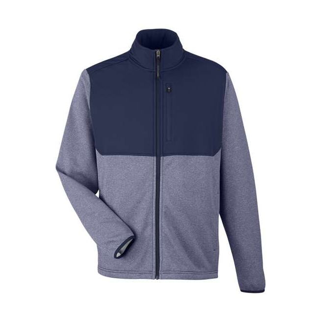 CORE365 Men's Venture Heathered Stripe Hybrid Jacket-1