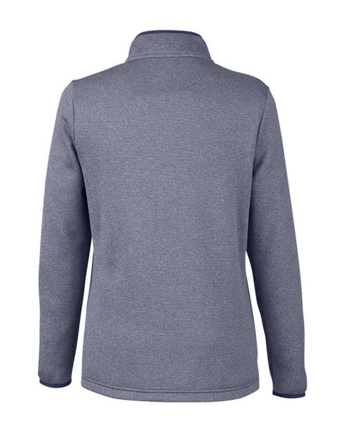 CORE365 Women's Venture Heathered Stripe Quarter-Zip Pullover-2