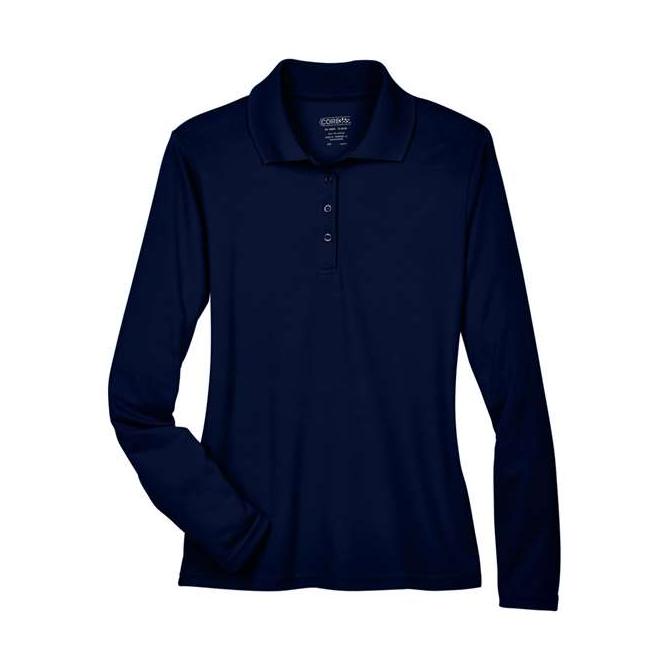 CORE365 Women's Pinnacle Performance Long Sleeve Piqué Polo-1