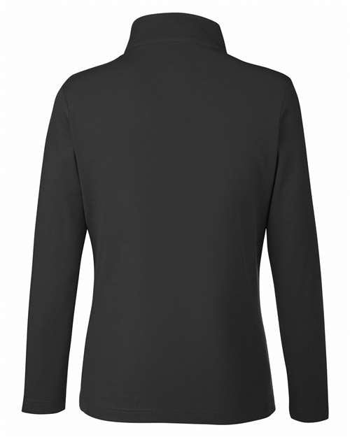 CORE365 Women's Fusion ChromaSoft Pique Quarter-Zip Pullover-2