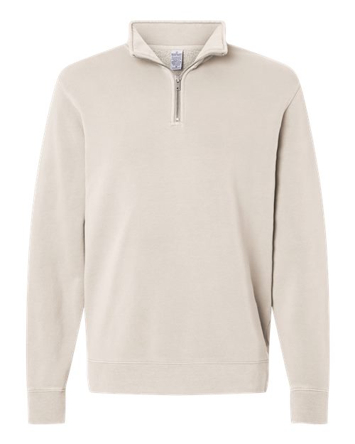 Independent Trading Co. Men's Pigment-Dyed Quarter-Zip Pullover-1