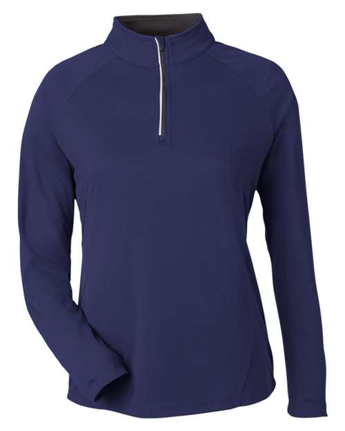 CORE365 Women's Origin Performance Pique Quarter-Zip Pullover-1