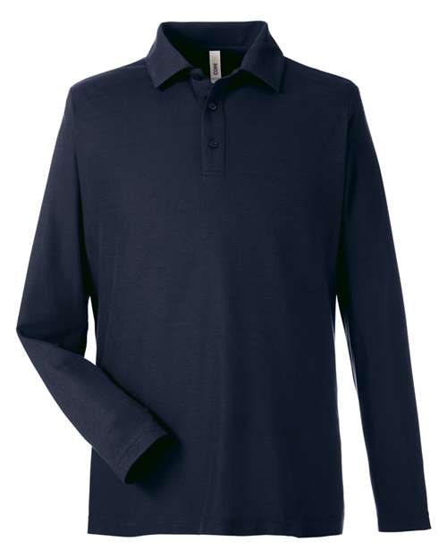 CORE365 Men's Fusion ChromaSoft Long Sleeve Pique Polo-1