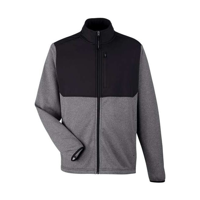 CORE365 Men's Venture Heathered Stripe Hybrid Jacket-1