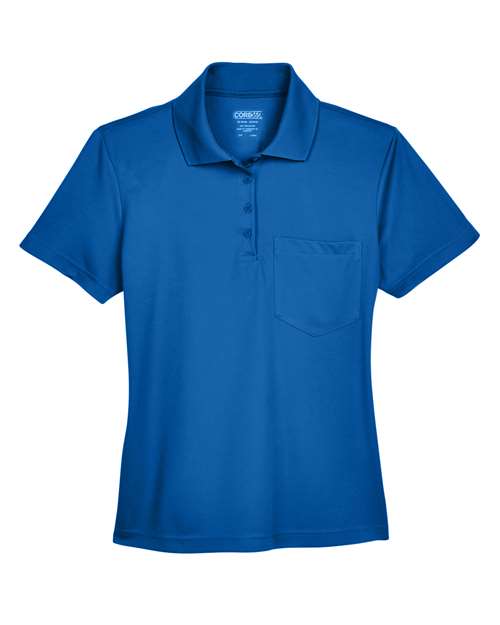 CORE365 Women's Origin Performance Piqué Polo with Pocket-1