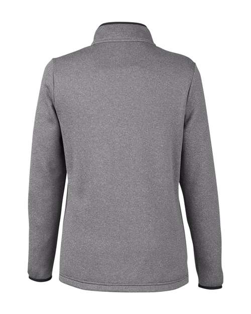 CORE365 Women's Venture Heathered Stripe Quarter-Zip Pullover-2