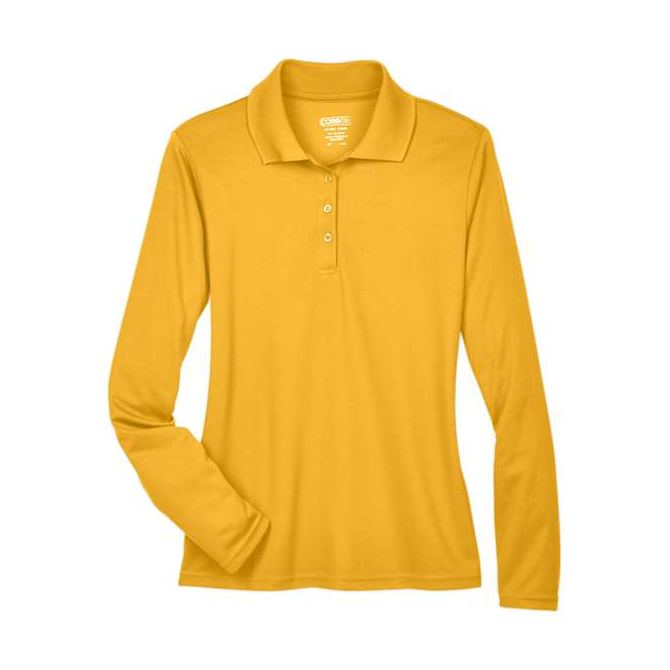 CORE365 Women's Pinnacle Performance Long Sleeve Piqué Polo-1