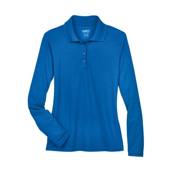 CORE365 Women's Pinnacle Performance Long Sleeve Piqué Polo-1