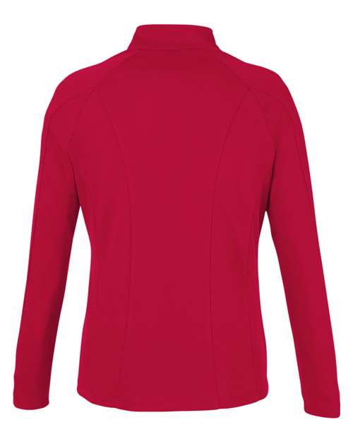 CORE365 Women's Origin Performance Pique Quarter-Zip Pullover-2