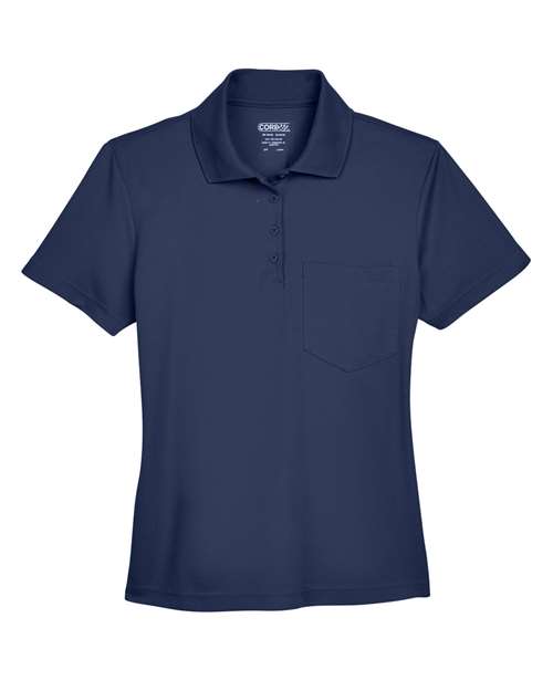 CORE365 Women's Origin Performance Piqué Polo with Pocket-1
