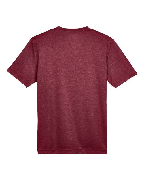 Team 365 Youth Sonic Heather Performance T-Shirt-2