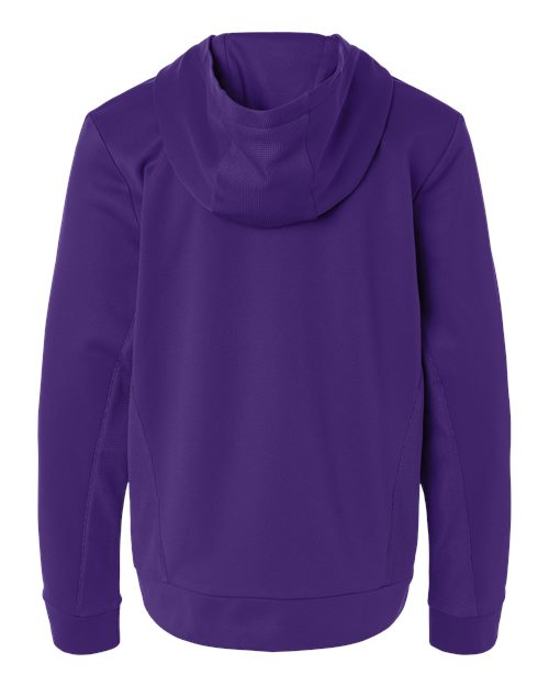 Team 365 Youth Squad Hooded Tech Fleece Pullover-2