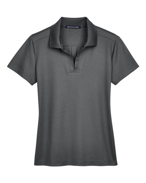 Devon & Jones Women's CrownLux Performance Plaited Polo-1