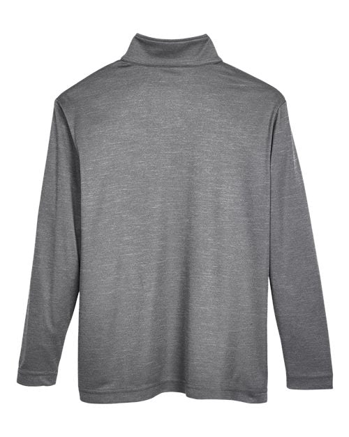 Team 365 Youth Zone Sonic Heather Performance Quarter-Zip Pullover-2