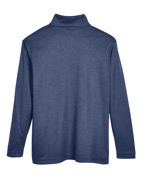 Team 365 Youth Zone Sonic Heather Performance Quarter-Zip Pullover-2