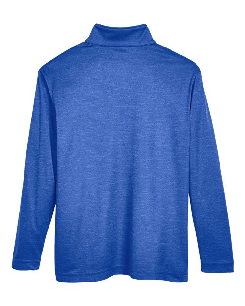 Team 365 Youth Zone Sonic Heather Performance Quarter-Zip Pullover-2