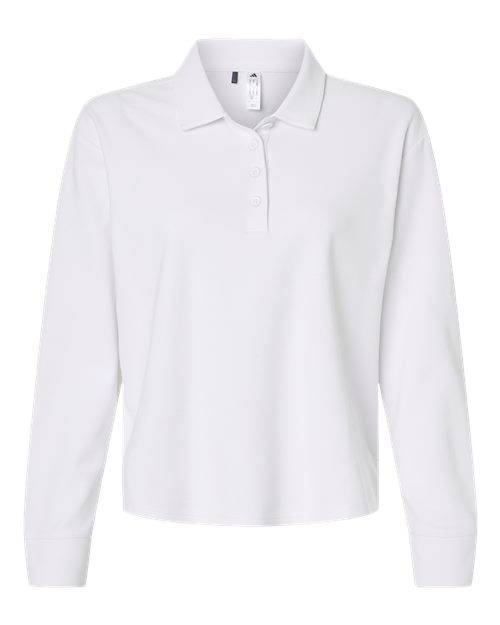 adidas Women's Beyond Long Sleeve Loose Polo-1