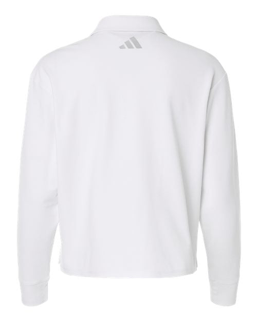 adidas Women's Beyond Long Sleeve Loose Polo-2