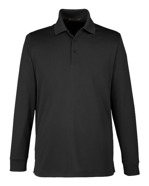 Harriton Men's Advantage Snag Protection Plus IL Long Sleeve Polo-1