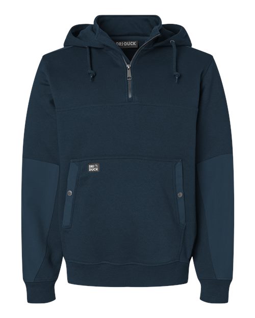DRI DUCK Men's Mission Quarter-Zip Hooded Pullover-1