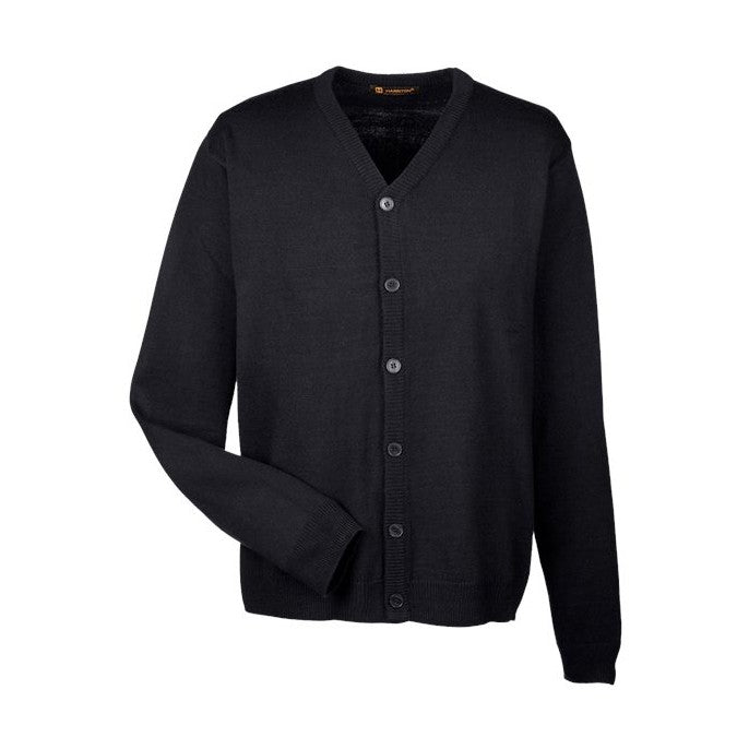 Harriton Men's Pilbloc V-Neck Button Cardigan Sweater