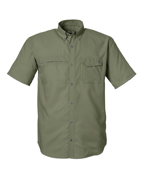 HUK Men's Tide Point Short Sleeve Shirt-1