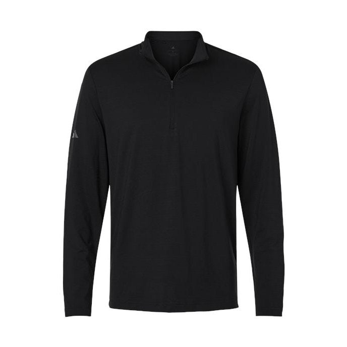 adidas Men's Textured Stripe Quarter-Zip Pullover-1
