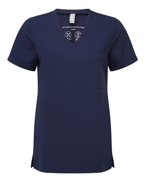 Onna Women's Limitless V-Neck Stretch Scrub Top-1