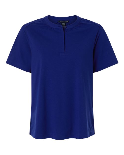 Devon & Jones Women's Seaton Pebble Textured Polo-1