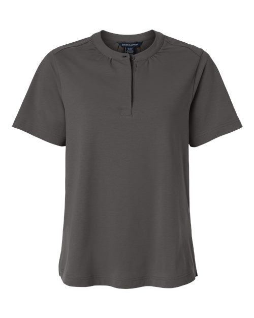 Devon & Jones Women's Seaton Pebble Textured Polo-1