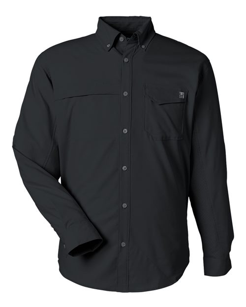HUK Men's Tide Point Pocket Fishing Shirt-1