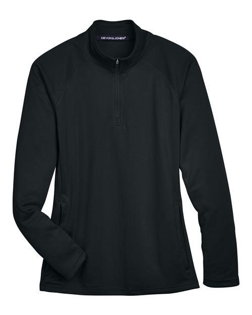 Devon & Jones Women's Stretch Tech-Shell Compass Quarter-Zip Pullover-1