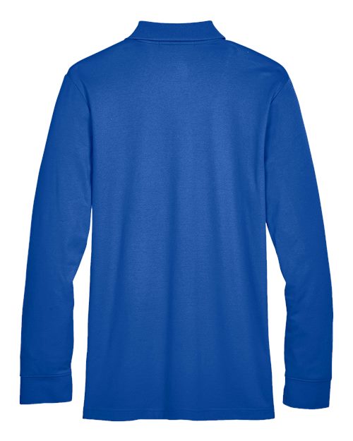 Devon & Jones Men's CrownLux Performance Plaited Long Sleeve Polo-2