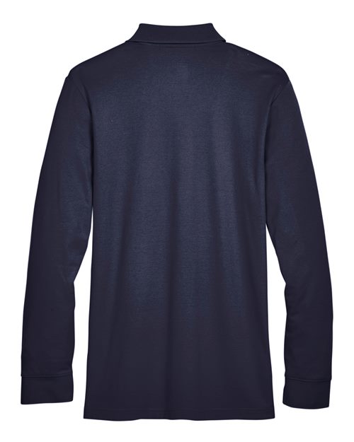 Devon & Jones Men's CrownLux Performance Plaited Long Sleeve Polo-2