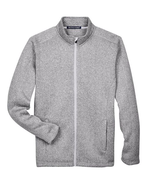 Devon & Jones Men's Bristol Full-Zip Sweater Fleece Jacket-1