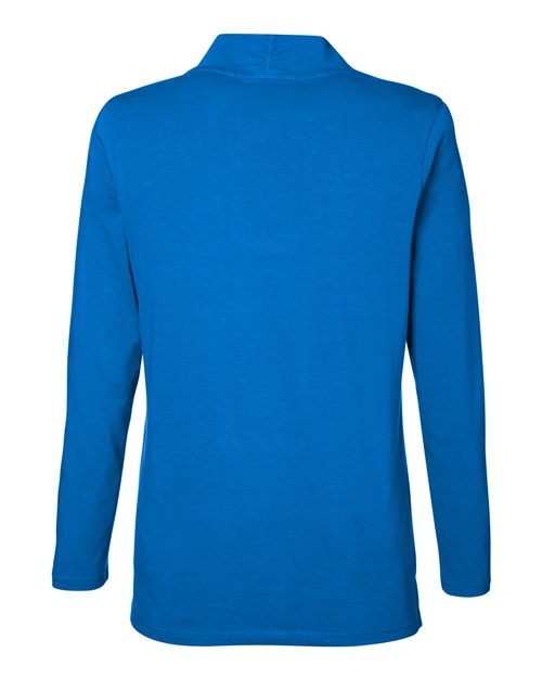Devon & Jones Women's Raleigh Shawl Collar Knit Top-2