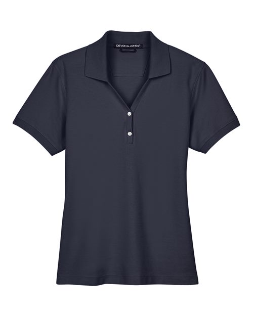 Devon & Jones Women's Pima Piqué Polo-1