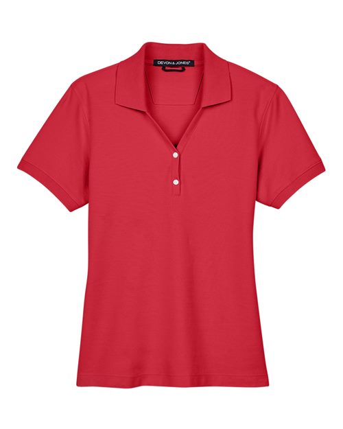 Devon & Jones Women's Pima Piqué Polo-1
