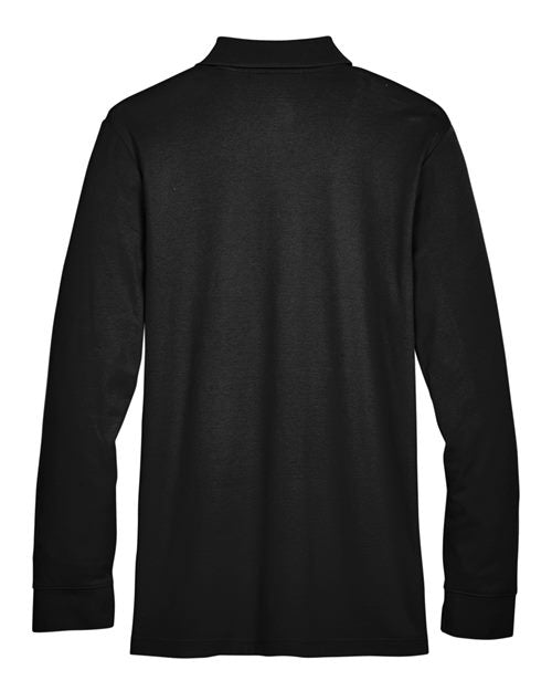 Devon & Jones Men's CrownLux Performance Plaited Long Sleeve Polo-2