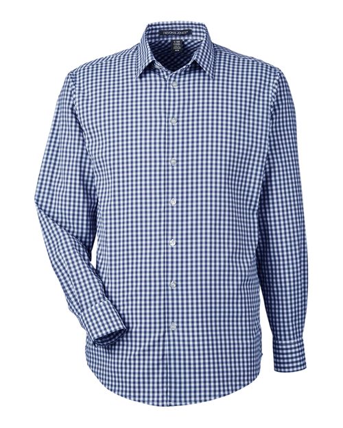 Devon & Jones Men's CrownLux Performance Gingham Dress Shirt-1