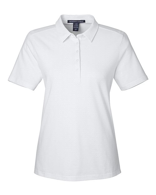 Devon & Jones Women's Crownlux Performance Geo Polo-1