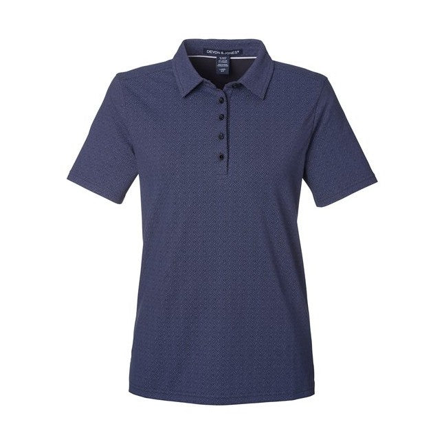 Devon & Jones Women's Crownlux Performance Geo Polo-1