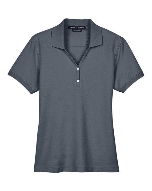 Devon & Jones Women's Pima Piqué Polo-1